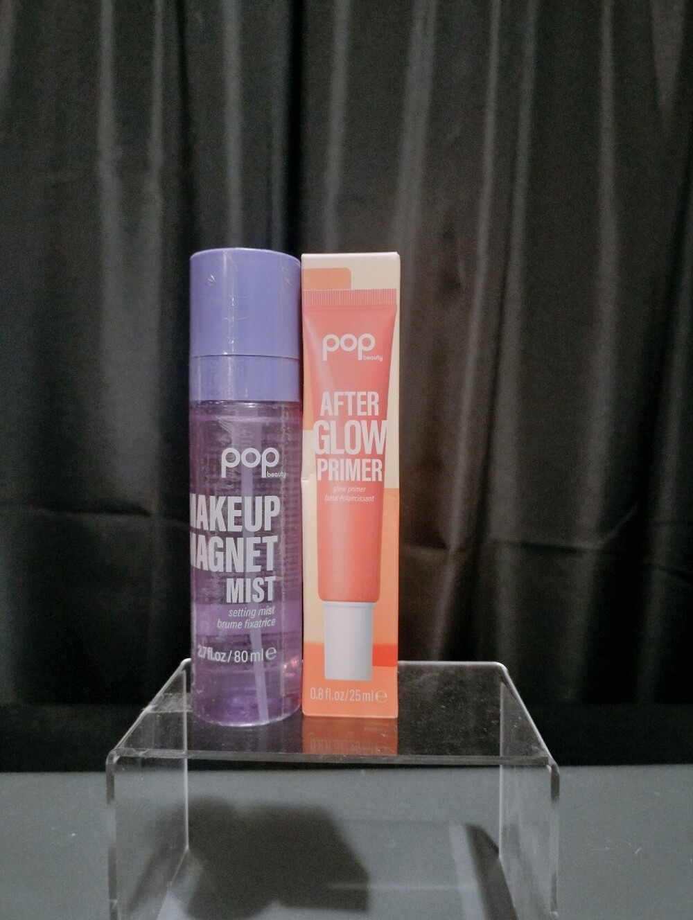 Makeup Magnet Setting Spray Mist & After Glow Primer - Purple & Peach